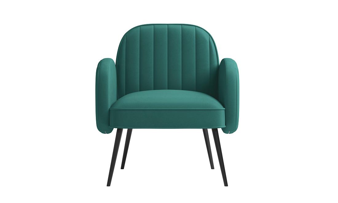 Флеминг Ф / Кресло велюр fresh изумруд